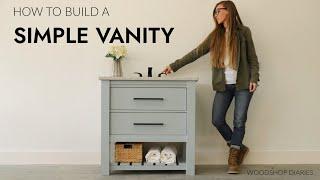 How to Build a Small Bathroom Vanity with Drawer