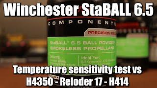 Winchester StaBALL 6.5 - Temperature sensitivity test