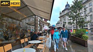 London's Rainy Walk-Aug 2024 ️ The rainy streets of London[4K HDR]