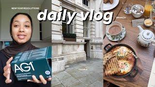 daily vlog: where I’ve been? new year resolutions, brunch and life update