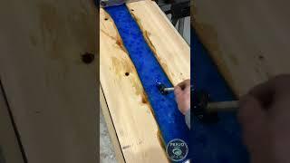 DIY Epoxy Wood Bar Top