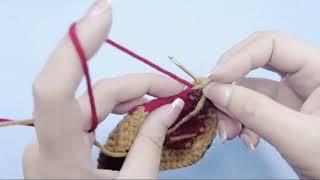 Phuong Linh DIY instructions on how to knit heart-shaped wool part 6