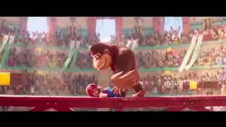 mario gets violently beaten by donkey kong with mgrr music