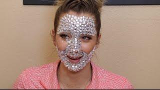 A Full Face Of Rhinestones