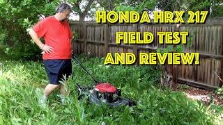 Honda HRX 217 Self-Propelled Gas Lawn Mower - Field Test & Review