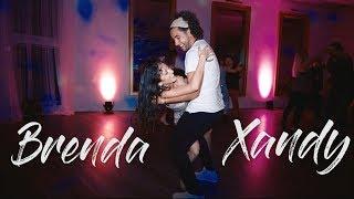 Zouk Dance -  Xandy Liberato & Brenda Carvalho  Bachaturo Holidays 2017 Zouk improvisation on party