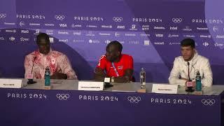 EMMANUEL WANYONYI WINS OLYMPIC 800M GOLD IN 1:41.19, AROP SILVER, 4 UNDER 1:42 | PRESS CONFERENCE