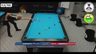 LQ А. Солодский (RUS) - А. Кудрявец (BLR). 2 tour Russia Open 9-ball 2024. Кубок России по пулу 9.