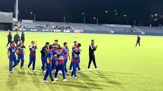 Nepal vs USA Super Over . Nepal winning moments