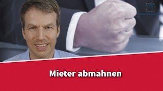 Mieter abmahnen - Wie geht das? | Rechtsanwalt Dr. Achim Zimmermann