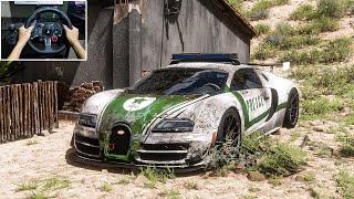 Rebuilding Bugatti Veyron Super Sport Police Forza Horizon 5 Logitech G29 Stering Wheel Gameplay