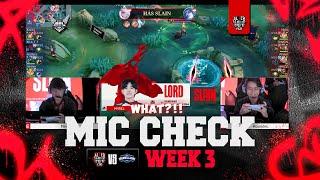 MIC CHECK ALTER EGO VS REBELLION | WEEK 3 MPL ID SEASON 14