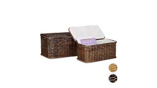 Truhe 2er Set Rattan