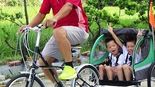 AiBIKE bicycle, what else?  Operation and application of CY-Ababy2 Bicycle Trailer.