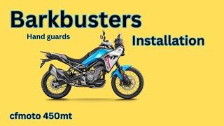 Barkbuster handguard installation | cfmoto450mt