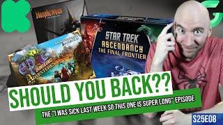 Should You Back? Expert Crowdfunding ADVICE; 23 NEW Games in 55 MINUTES! S25E08!