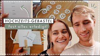 Ein Bastelmittag für die Hochzeit - Namenskärtchen, Menü & Co. | MANDA Vlog