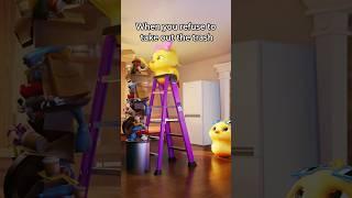 Quack has literally ONE job ..#takingoutthetrash #lola #meetquack #relatable #quack  #animation