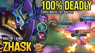 ZHASK BEST BUILD 2024 | BUILD TOP GLOBAL ZHASK GAMEPLAY | MOBILE LEGENDS