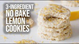 3-Ingredient No Bake Lemon Cookies