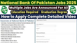 National Bank of Pakistan (NBP) Jobs 2025 – Apply Online for Latest Banking Careers