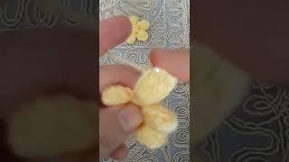 Popcorn orgu çiçek yapımı