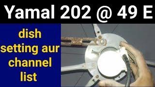 Yamal 202 @ 49E | Dish Setting aur channel list | News dish fast