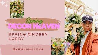 VLOG | SPRING SHOPPING | EASTER DECOR AT HOBBY LOBBY | GROCERY HAUL AT SPROUT | BEST CHICKEN SOUP