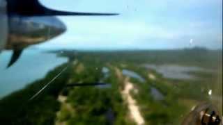 Landing in a BN2 Islander at Horn Island Airport, Torres Strait