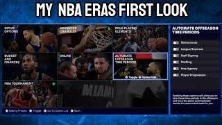 My NBA Eras (Season Mode)  - FIRST LOOK NBA 2k25