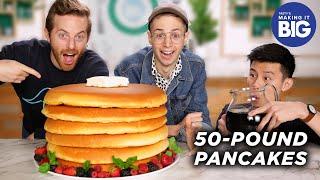 I Made Giant 50-Pound Pancakes For The Try Guys • Tasty