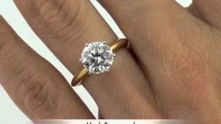 2.24ct Round Brilliant Cut Diamond Engagement Anniversary Ring By Tiffany & Co. - Mark Broumand