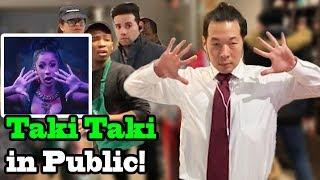 "TAKI TAKI" Dance in PUBLIC!!  - Ozuna Cardi B Selena Gomez DJ Snake