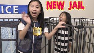 Pretend Play Police LOCKED UP Kaycee in NEW Jail Playhouse