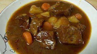 The Best BEEF STEW Recipe using Dinty Moore's 1950's Ingredient List - MSG Included!