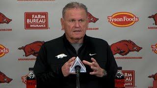 Arkansas head coach Sam Pittman previews spring football