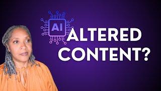 Are YOU affected by YouTube's New Altered ("AI") Content Policy?