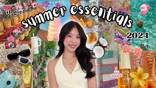 IT GIRL SUMMER ESSENTIALS FOR 2024  how to be trendy and aesthetic this summer! (with links)