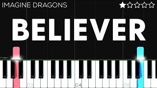 Imagine Dragons - Believer | EASY Piano Tutorial