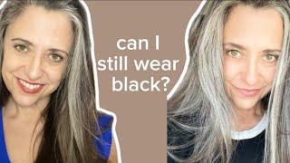 Can you still wear neutral colors with gray hair?