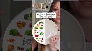 «Правило тарелки» наглядно Полное видео «Доставка правильного питания» ищите на нашем канале