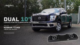 Skar Audio Dual 10" Loaded Ported Subwoofer Enclosure for 2016-UP Nissan Titan Crew Cab Trucks