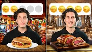 Trying Christmas food: Street food $ vs Restaurant $$$