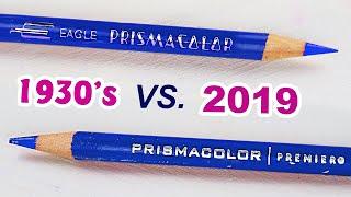 Comparing 80 YEAR OLD Prismacolor VS 2019 Prismacolor Pencils: Have They Gotten Better Or Worse?