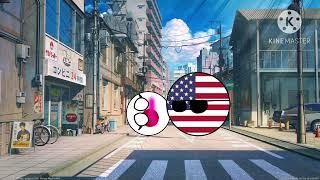 Sus Countryballs: Japón x América