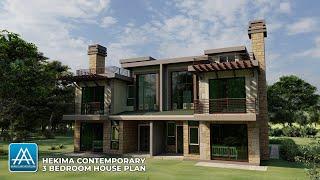 Hekima Contemporary 3 Bedroom House Plan