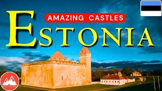 Beautiful Castles in Estonia  | The Most Amazing Places in Estonia  |  Travel Video 4K