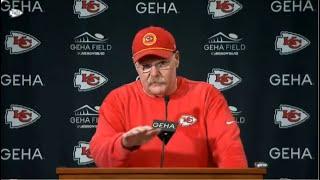 Postgame Reactions | Andy Reid on Patrick Mahomes injury: “He might have loosest ankles in America.”