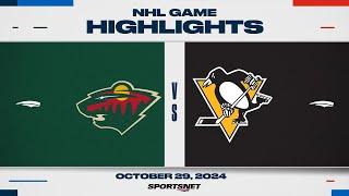 NHL Highlights | Wild vs. Penguins - October 29, 2024