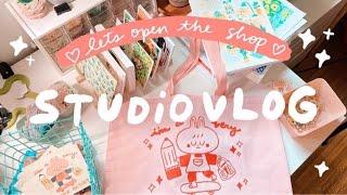 STUDIO VLOG  FIRST SHOP UPDATE OF THE YEAR, NEW TOTE BAGS, LEAVING ETSY 4EVER 